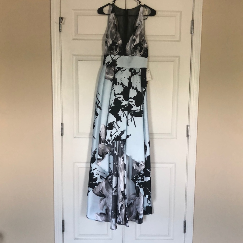 Peplum evening gown